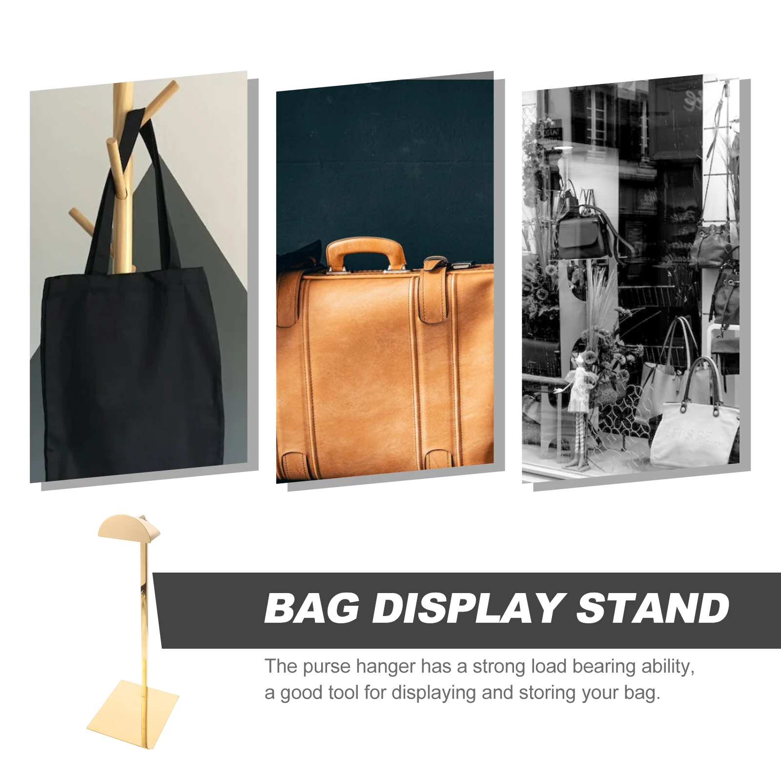 

Stainless Steel Purse Hanger Bag Storage Rack Adjustable Organizer For Closet Retail Metal Handbag Hanging Belt Hanger