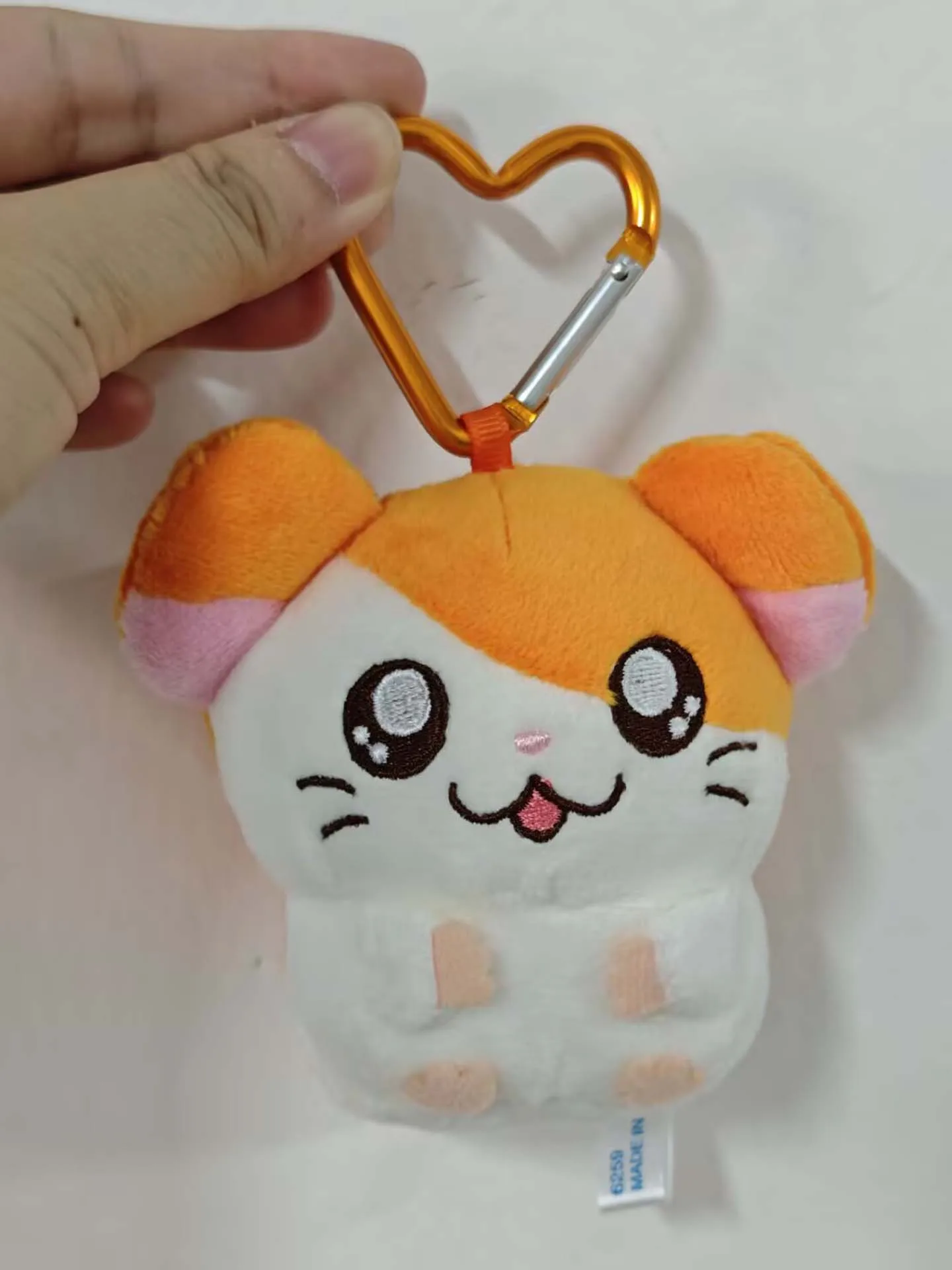 Leuke Hamtaro Bijou Hamster Mascotte Pluche Sleutelhangers Sleutelhanger Hart Clip Vrouwen Tas Sleutelhouder Hanger Kinderen Speelgoed Pop Meisjes Geschenken 10 cm