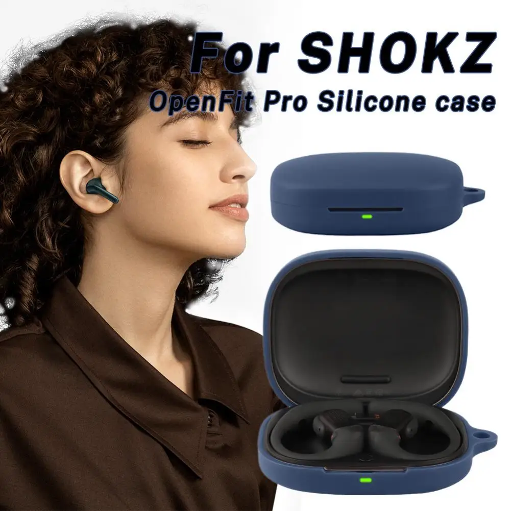 Soft Silicone Protective Case For SHOKZ OpenFit Pro T010 Anti Scratch Shockproof Full Cover Charging Case Protector Electronics
