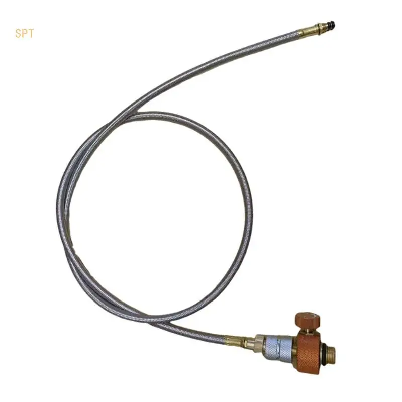 Furnaces Connector Split Type Gas Filling Adapter Gas Cylinder Camping Supply 714F