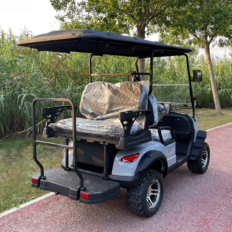 2025 New Design Street Legal Custom High Quality Manufacturer Buy 4 Seater Electric Golf Cart with Storage Rack