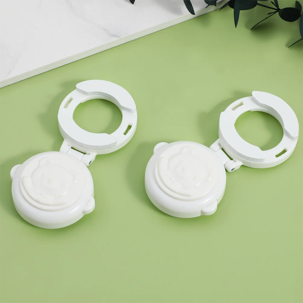 6 Pcs Washing Machine Button Lock Gas Stove Burner Covers Door Knob Child Proof Plate Oven for Safety Plastic Childproof