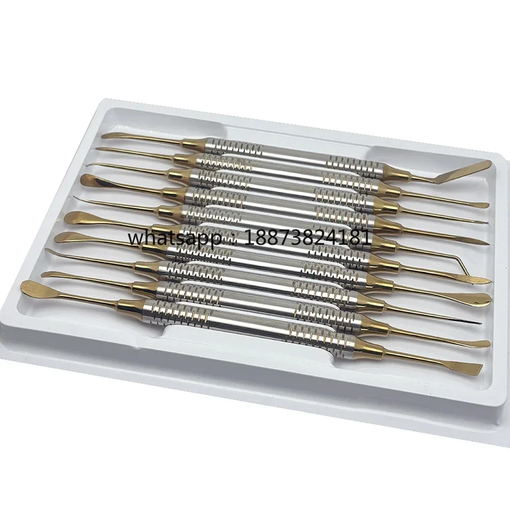 Kit 10Pcs Dental Periosteal Elevator Separator Tool Reflecting Retracting Periodontal Surgery Oral   fast shipping