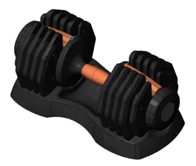 Mancuerna ajustable adelgazante para ejercicio de fuerza de brazo para hombres y mujeres, venta al por mayor, nuevo estilo, para sala atlética