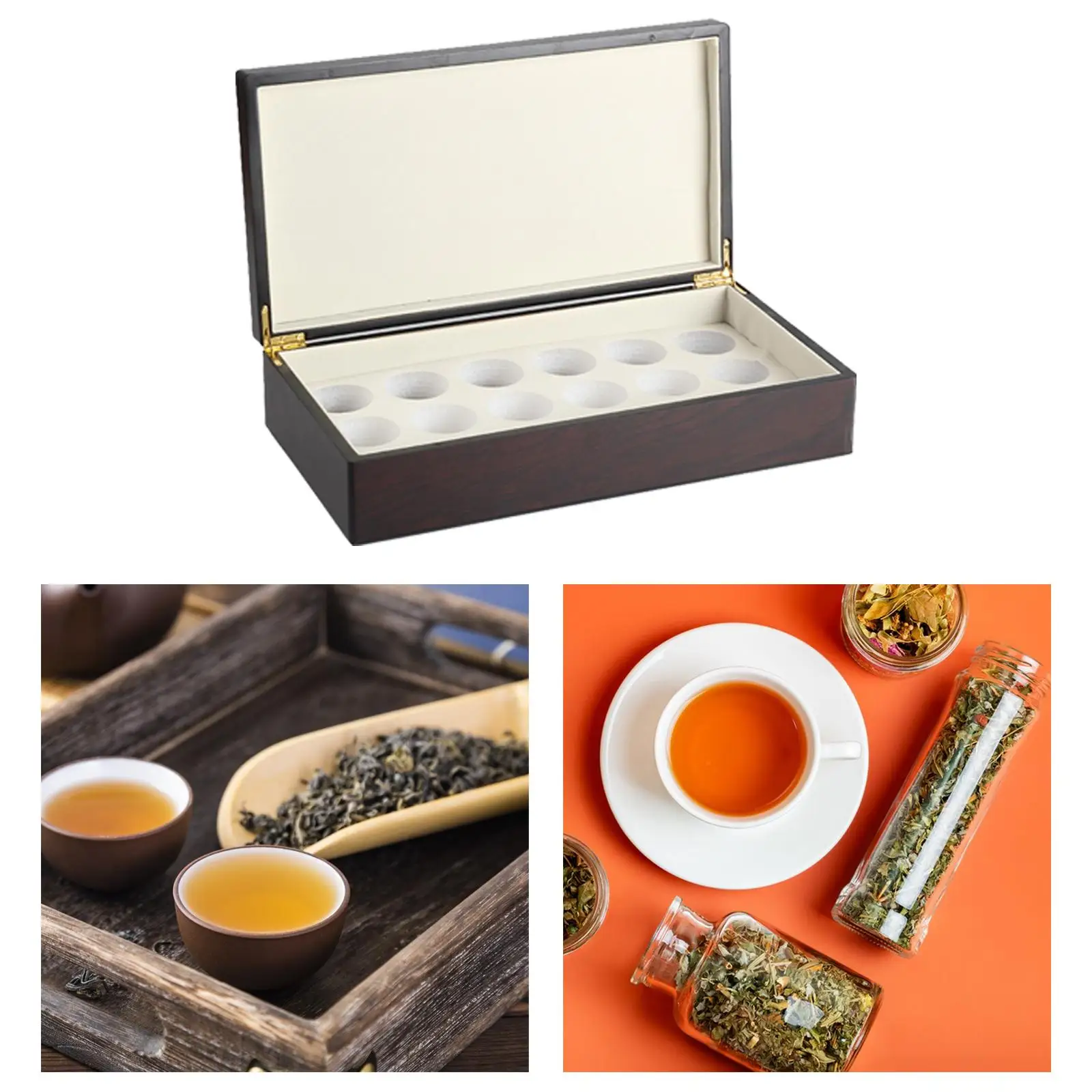 

Tea Storage Box Sugar Packet Holder Multipurpose with Lid Jewelry Box Coffee Tin Box for Home Desktop Cabinet Drawer Decoration