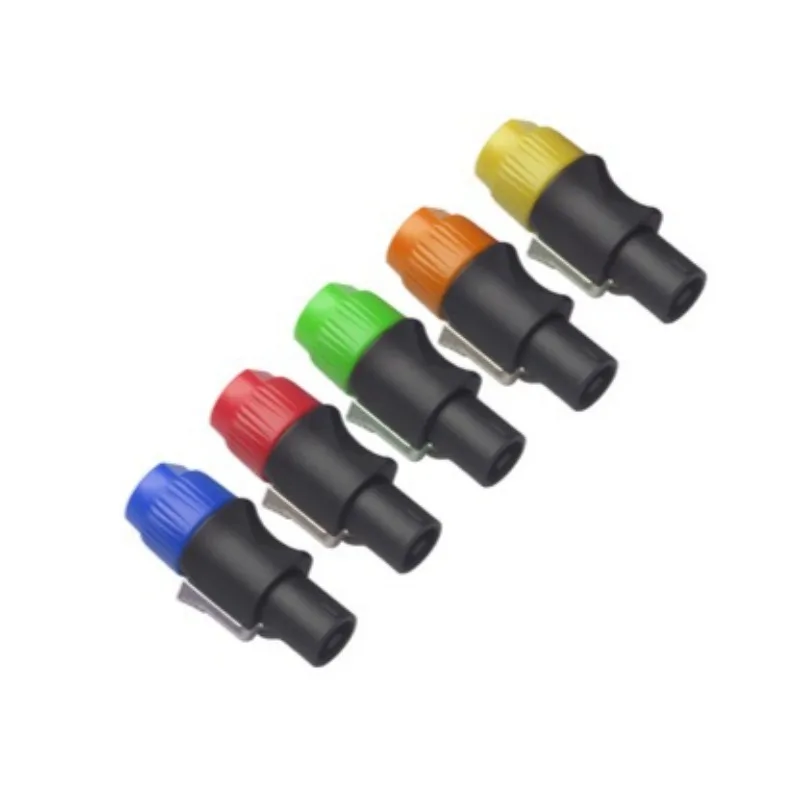 

10PCS Color Spot Cross-border Professional Stage Speaker Speaker NL4FC Four-core Ohmic Head Audio Plug