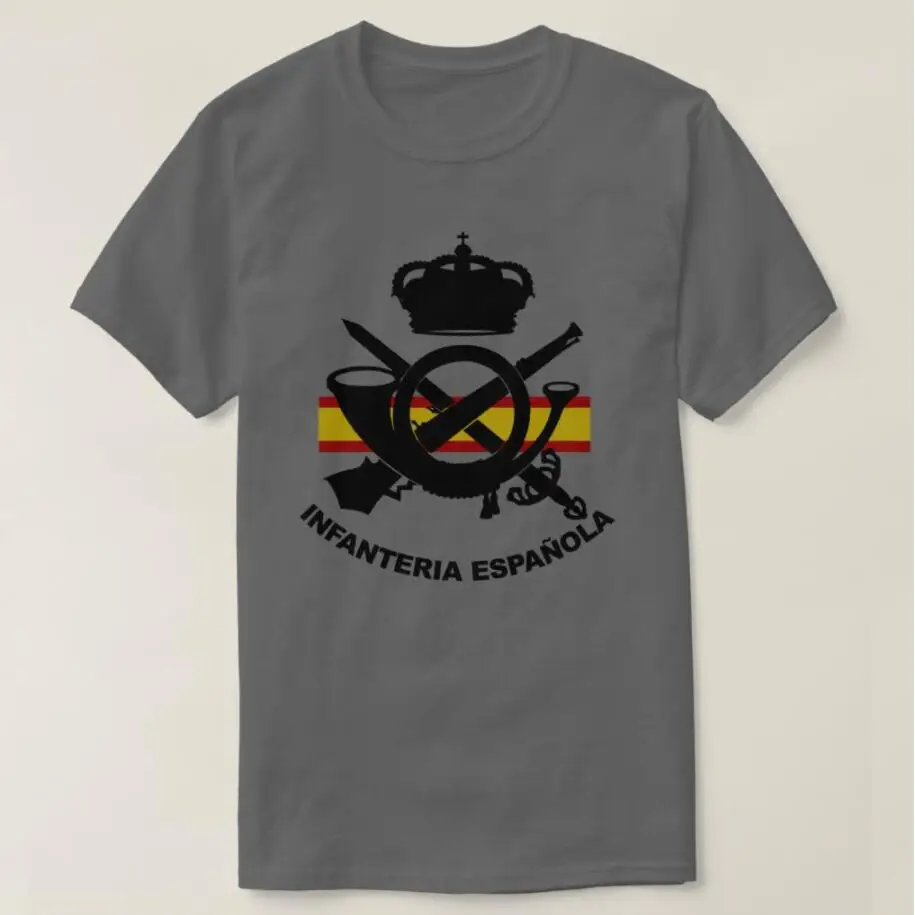 Spanish Infantry Army Force T-shirt Summer Short Sleeve Casual Cotton Harajuku Shirts