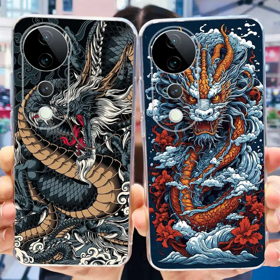 For Vivo S19 Pro V2362A Case Cute Fashion Girly Cartoon Child's Painting Funda Etui For Vivo V40 V40SE Soft TPU Silicone Bumper image 2