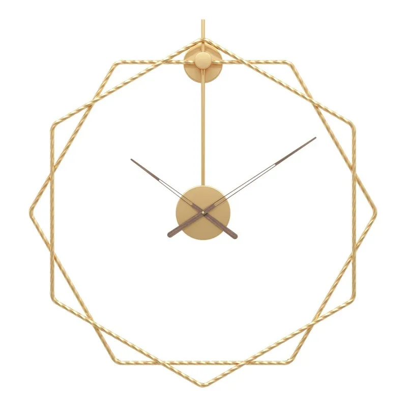 

60cm Metal Simple European Mute Wall Clock Minimalist Modern Design Creative Hanging Watch Home Office Decoration