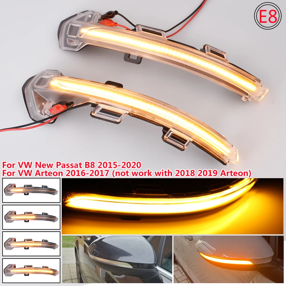 Led Dynamic Turn Signal Light Rearview Mirror Blinker Indicator Lamp For Volkswagen For VW Golf 8 GTI R GTE GTD MK8 2020 2021