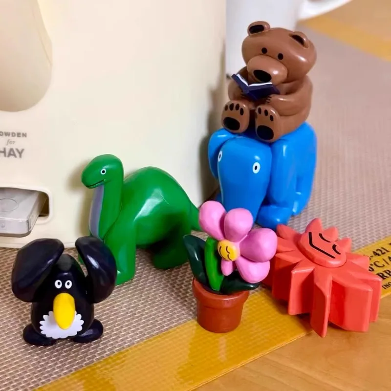 Flower QUALIAS DAISUKE KONDO Capsule Toys Penguins Elephants Cuddly Toy Collection of Ornaments Gashapon Blind Box