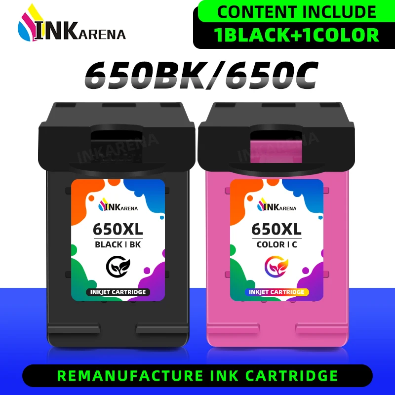 

650XL Ink Cartridge Compatible For HP 650 XL HP650 Deskjet 1015 1515 1516 1518 2515 2545 2645 2646 3515 3545 4510 4645 Printer