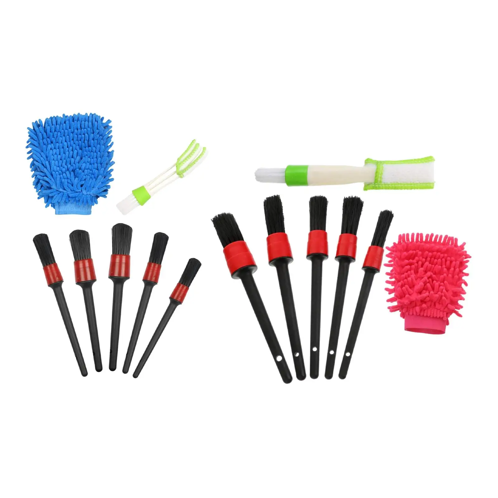 7 pieces Car Detailing Brush Interior Cleaning Kit for Cleaning Wheels, Dashboard Widely Used cleaning Tools Kit