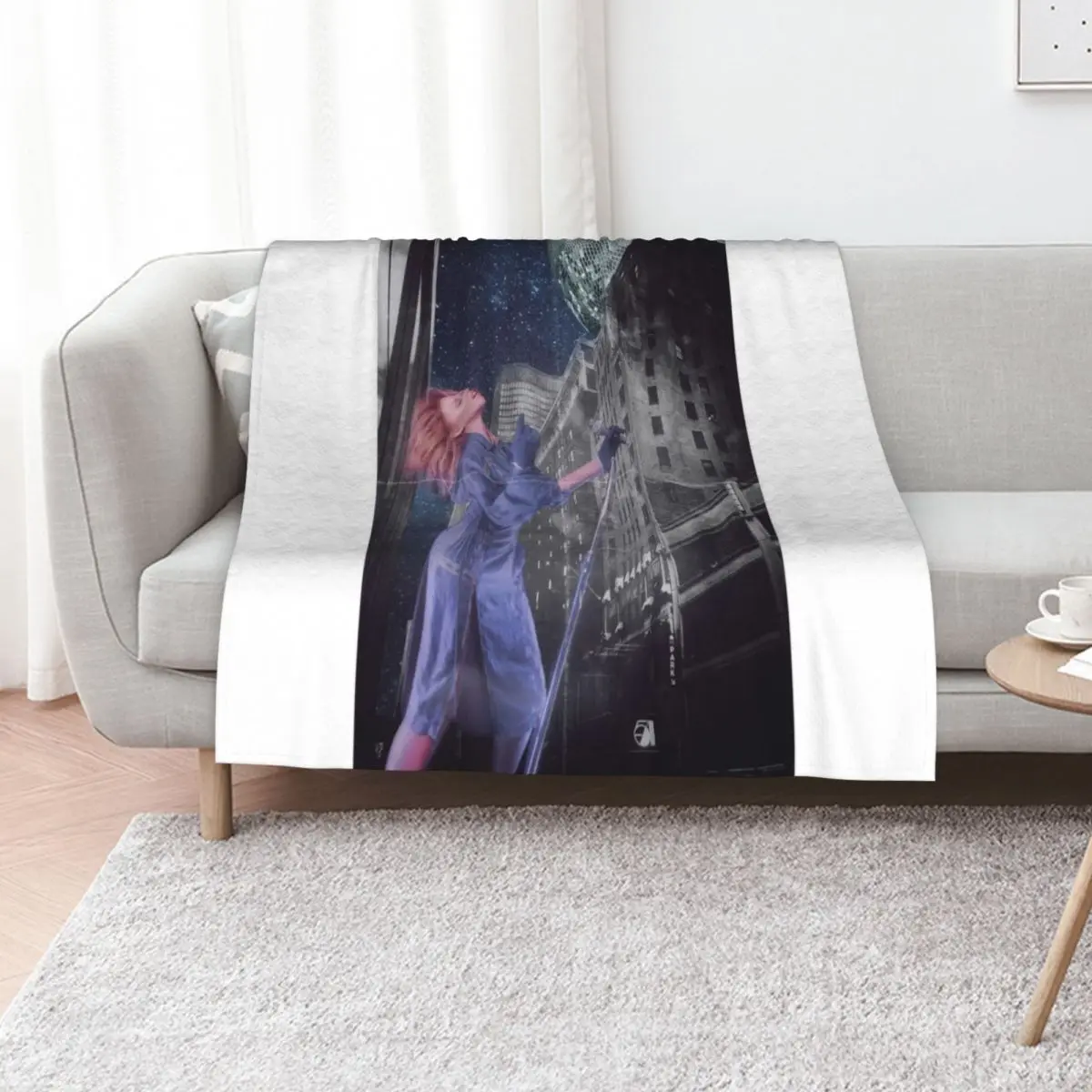 

Kylie Minogue - retro disco new york edit Throw Blanket Polar Hair Cute christmas gifts Blankets