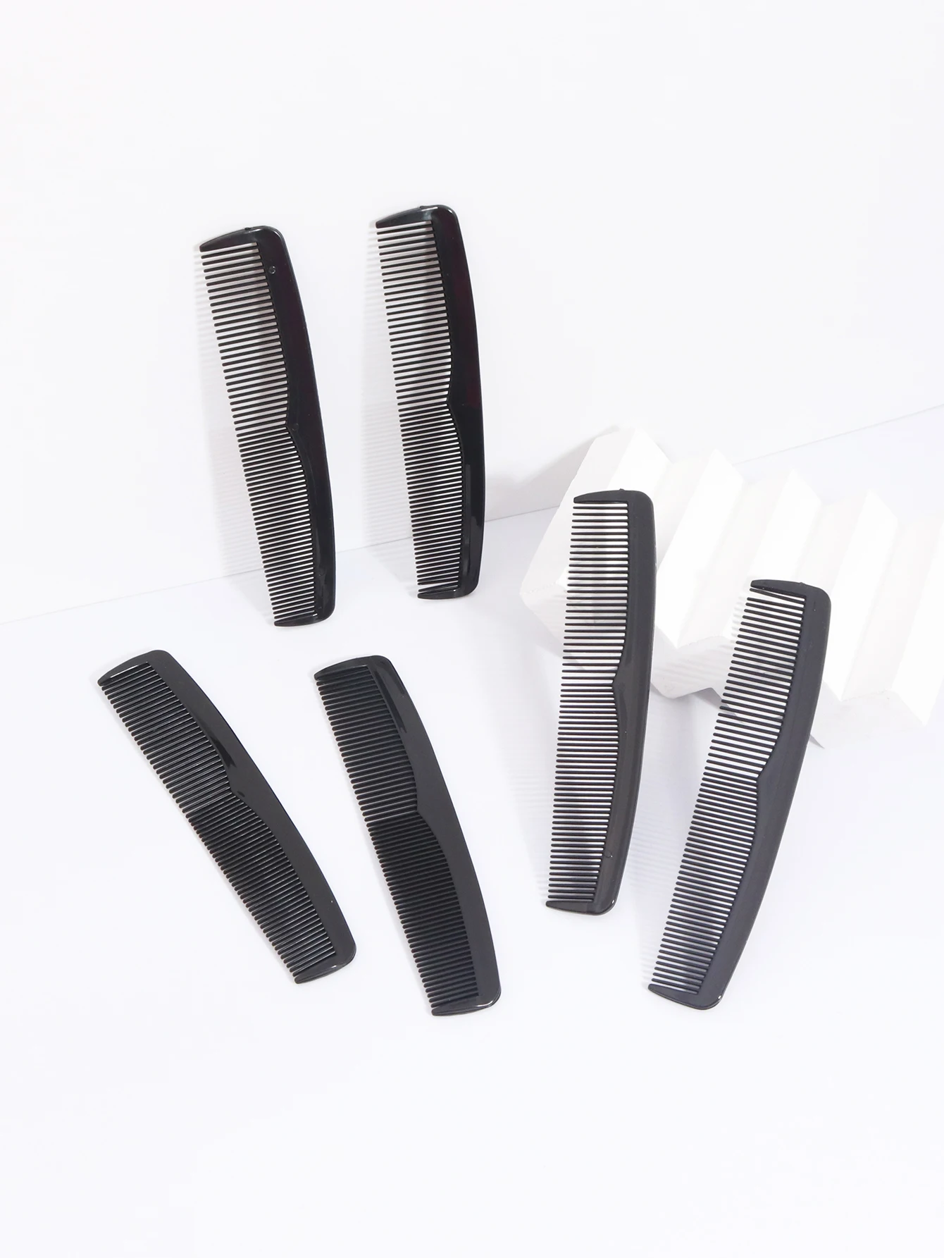 6Pcs Anti-statische Haar Kämme Mini Doppel Seite Haar Pinsel Pro Kamm Barber Haar-Kamm Styling Werkzeuge für Haar Zubehör – Detail 1