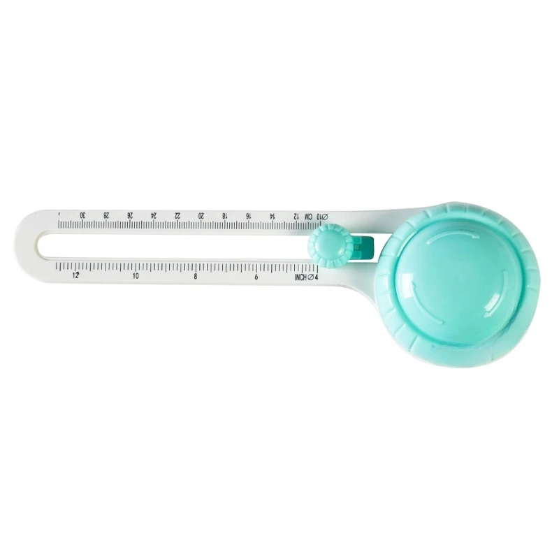 M17B ペーパーカッターラウンド切削工具クリア測定マーク 360 度回転クリアスケールスライドラウンドペーパートリマー