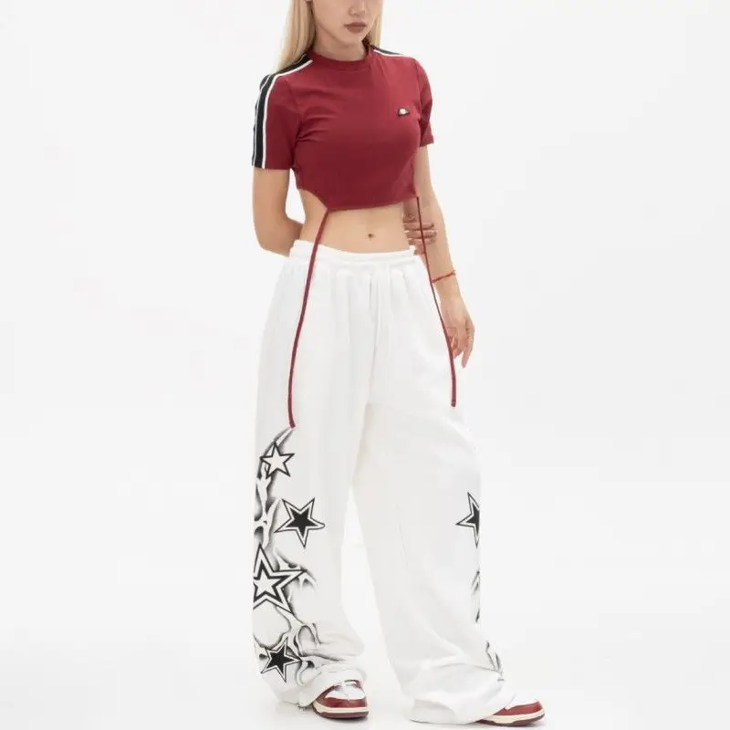 Women Hip Hop Dance Pants Fashion Trends Sports Trousers American Street Style Loose Casual Trousers Personality Streetwear