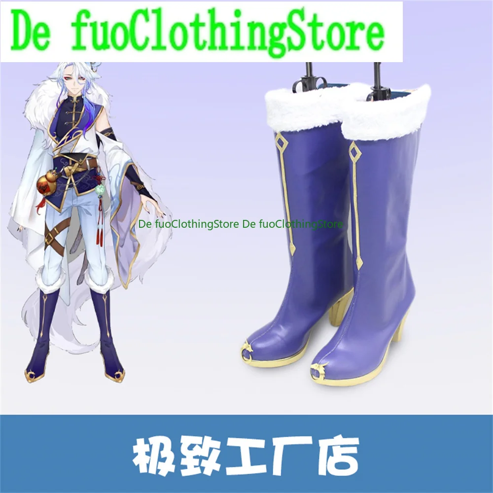 

Defuo V hololive Collin Palladio Обувь для косплея Сапоги Игры Аниме Хэллоуин Рождественская обувь Магазин