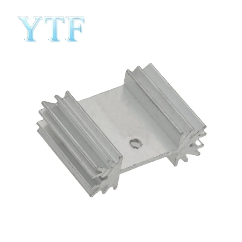 5PCS Heatsink Radiator Cooler Radiator 34x25x12MM High Quality Silver Heat Sink For Three-band Audio Regulator