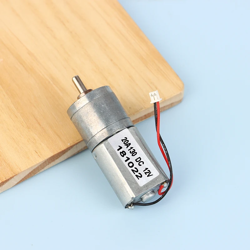 미니 풀 메탈 기어 모터, 마이크로 기어박스, 기어 감속 모터, 저속, DIY 로봇, 스마트 카, 20mm, DC12V, 110RPM, 20A-130