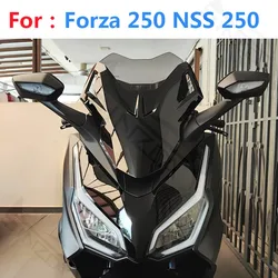 For NSS250 Forza250 Forza 250 NSS 250 Sport Motorcycle Accessories Windshield Windscreen Wind Deflectors Visor Viser Black