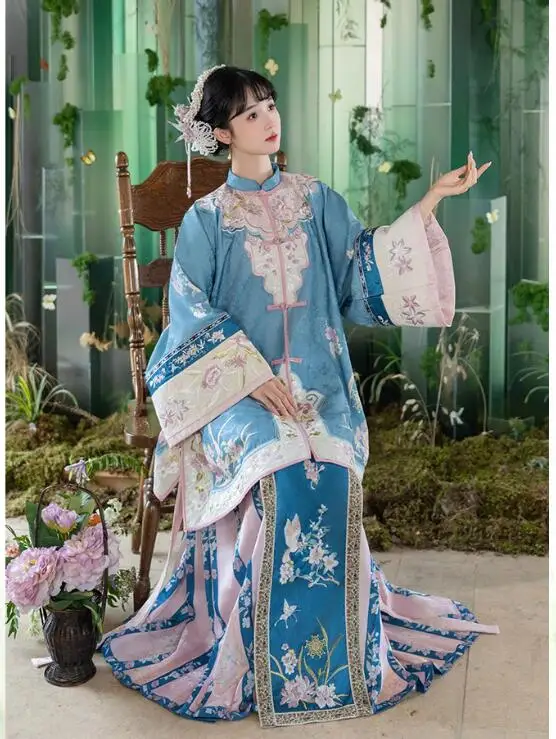 قصر نمط متقلب Hanfu الملابس العتيقة النمط الصيني الأصلي Hanfu