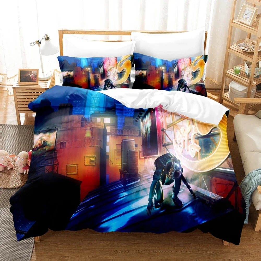 

Anime Ghost in the Shell Comfortable Duvet Quilt Cover Pillowcase Bedding Set Children Bedroom Decoration Home Textile