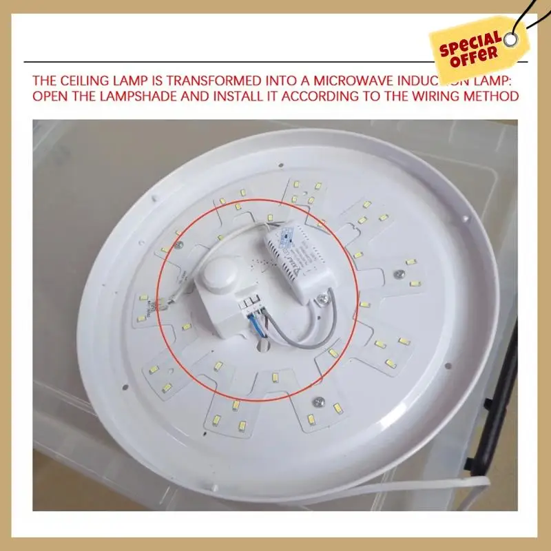 5,8G микроволновый индукционный переключатель 220 В интеллектуальное энергосберегающее управление микроволновый радарный датчик простой в использовании