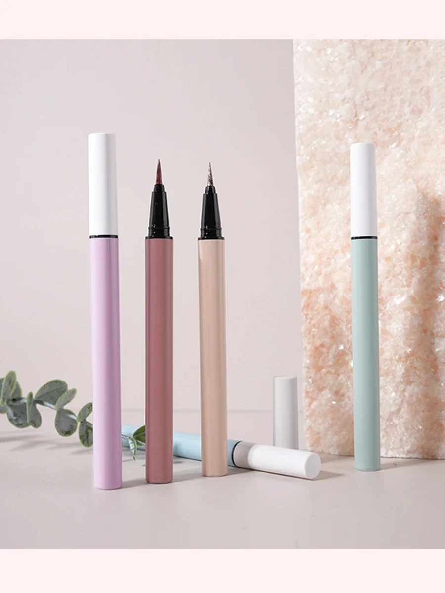 Eyeliner liquide de marque privée, Logo personnalisé, paillettes longue durée, surligneur de ver à soie mat, imperméable, maquillage à séchage rapide, vente en gros
