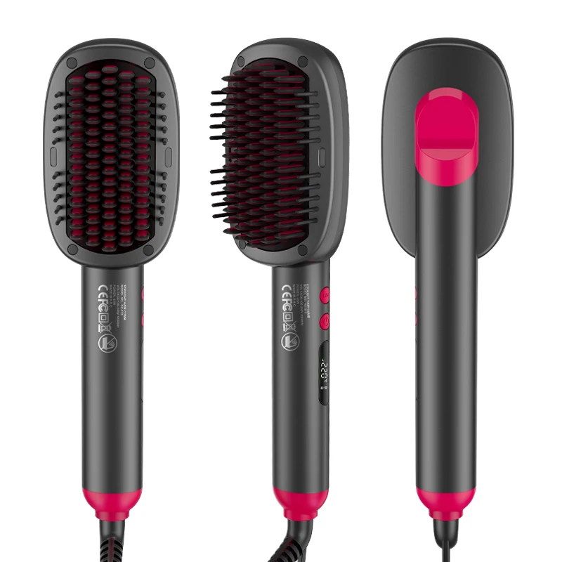 Electric Hair Straightener  PTC Ceramics Heat 5 Temperature Control modes LED Display Hair Straight Comb Anti-scalding Fast Heat