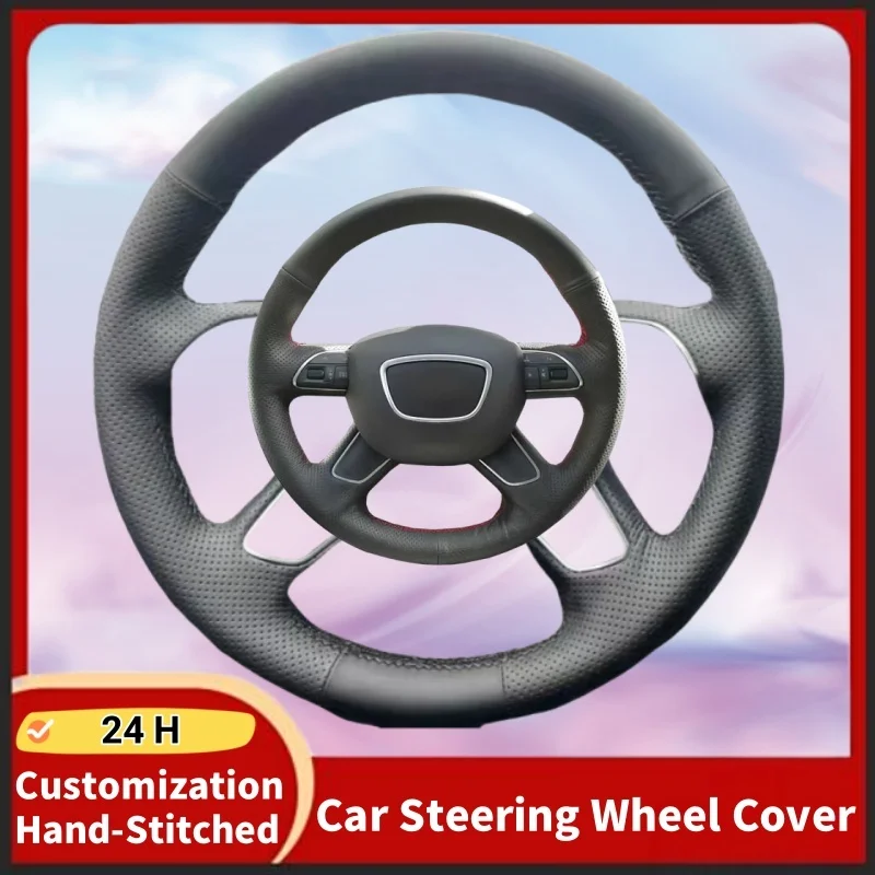 

Microfiber Leather Protect The Original From Wear And Tear Steering Wheel Cover For Audi A6 (C7) 12-16 Q7 13-15 A8 11-16 S8