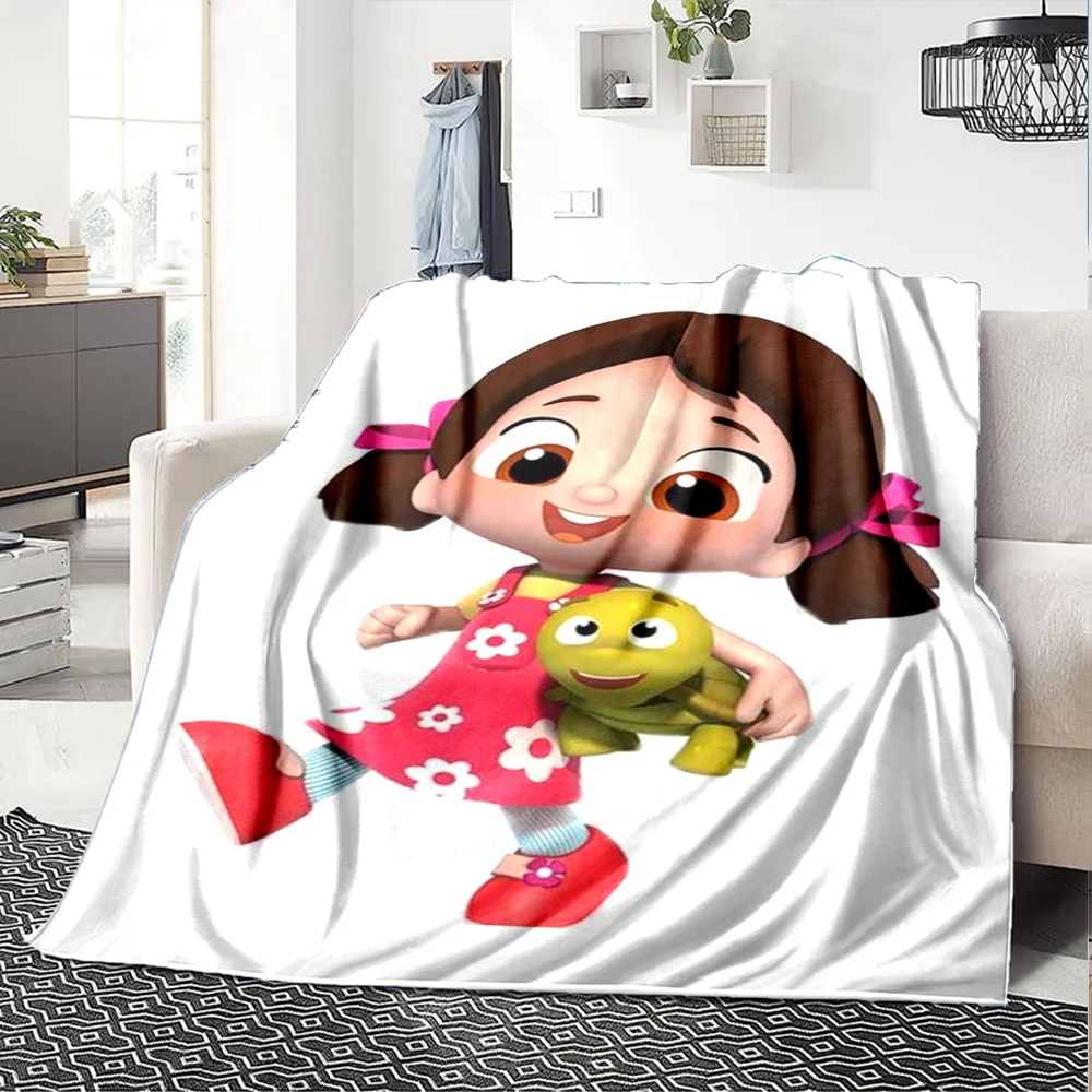 Niloya Cute Cartoon Themed Printed Plush Blanket, Soft And Comfortable for All Seasons, Suitable for Bedroom, Bed, Sofa, And Nap