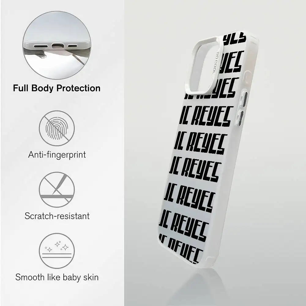 Jc R-Reyes Tour Rap Singer Phone Case For IPhone 17 16 15 14 13 12 11 Plus Pro Max Multicolor Aurora Laser Shockproof Funda