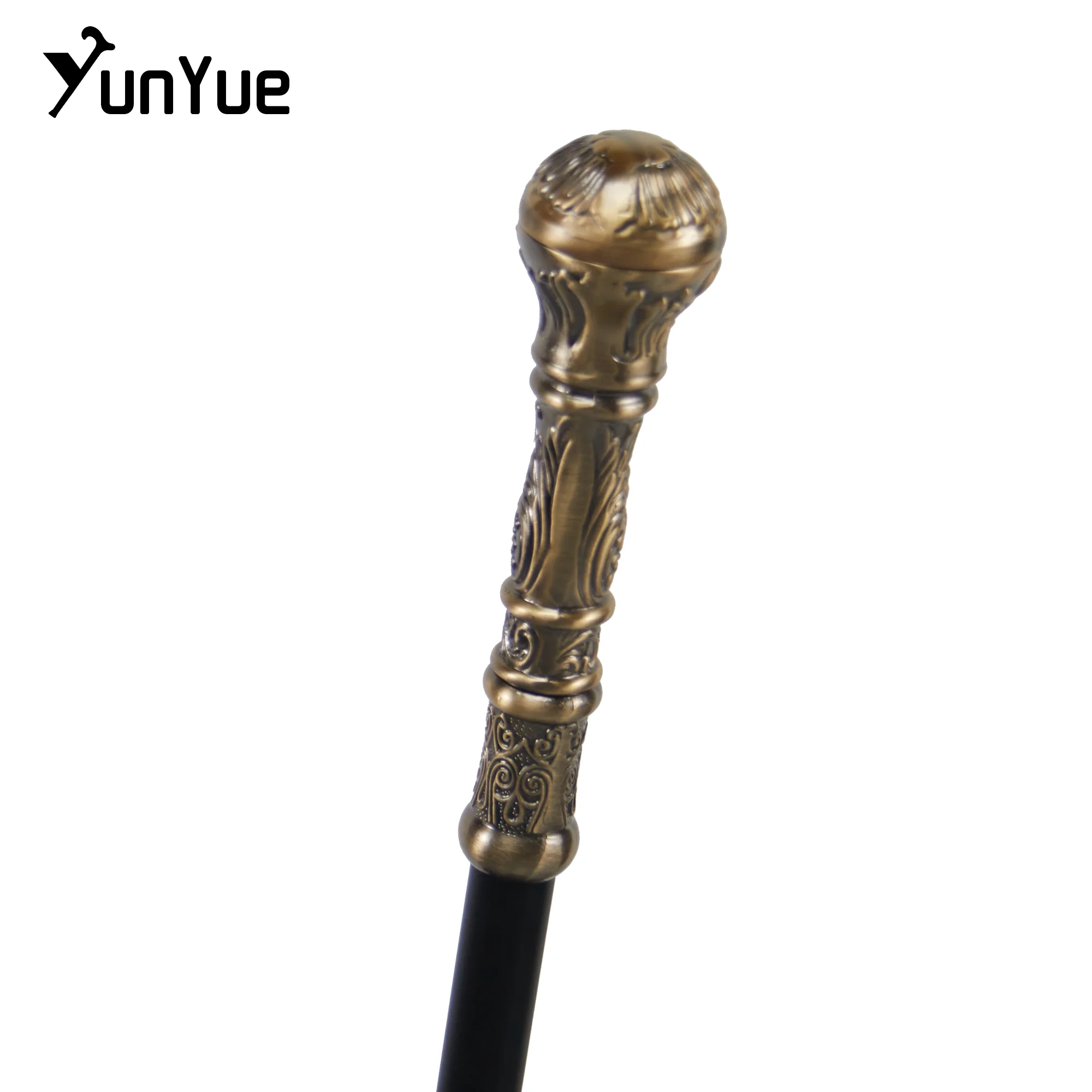 البرونزية مقبض دائري موضة عصا للمشي السادة خمر اليدوية عصا للمشي سيدة الفن جمع تأثيري فيلم الدعامة قصب #3