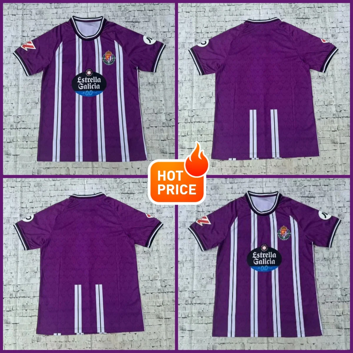 Jersey Fan Secado rápido Impresión 3D Transpirable y cómodo 2425 Fútbol Valladolid Fromi Home