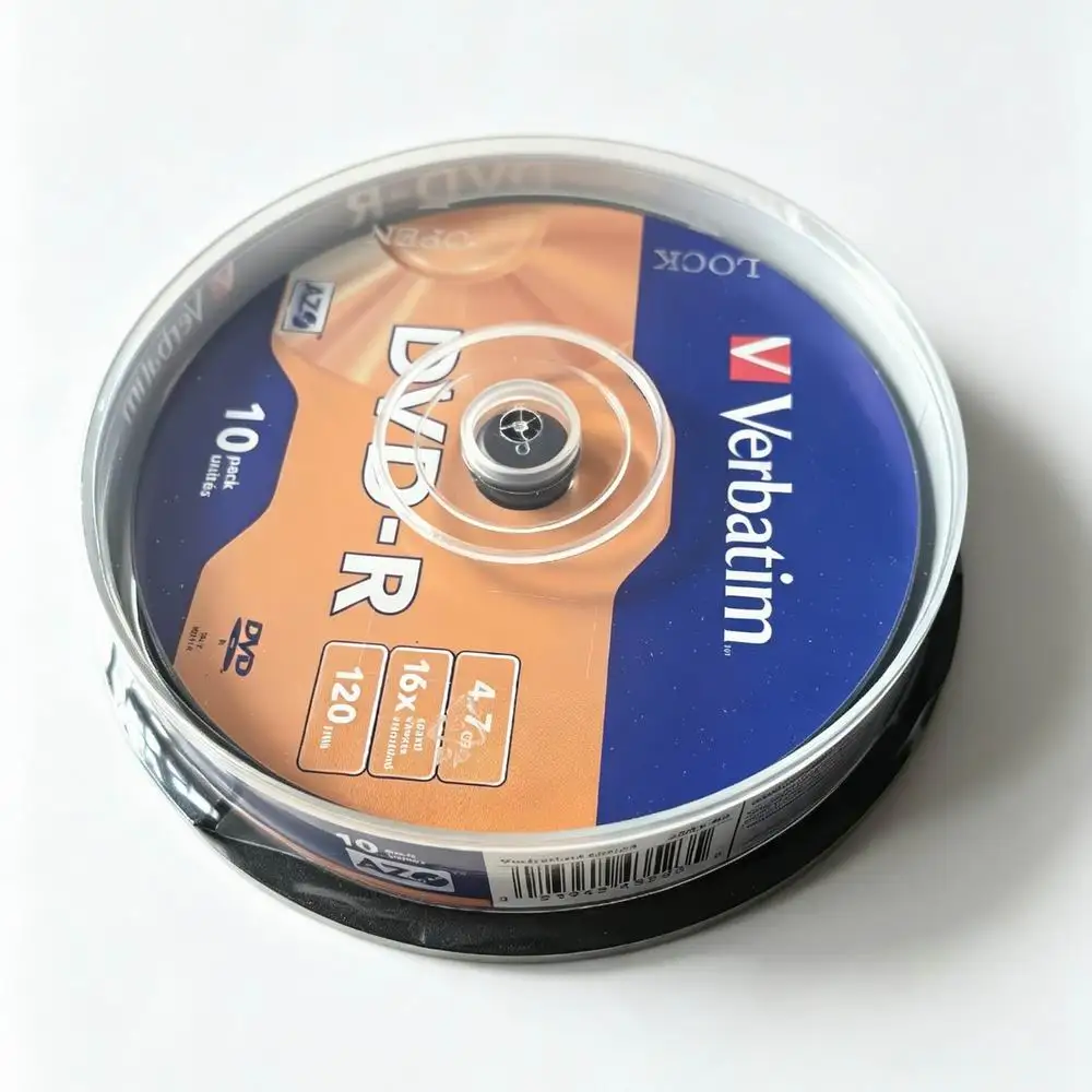 Płyty DVD-R Verbatim AZO 4.7GB, płytka DVD do nagrywania, 16X 120MIN, 10 sztuk w opakowaniu — zdjęcie produktu 5