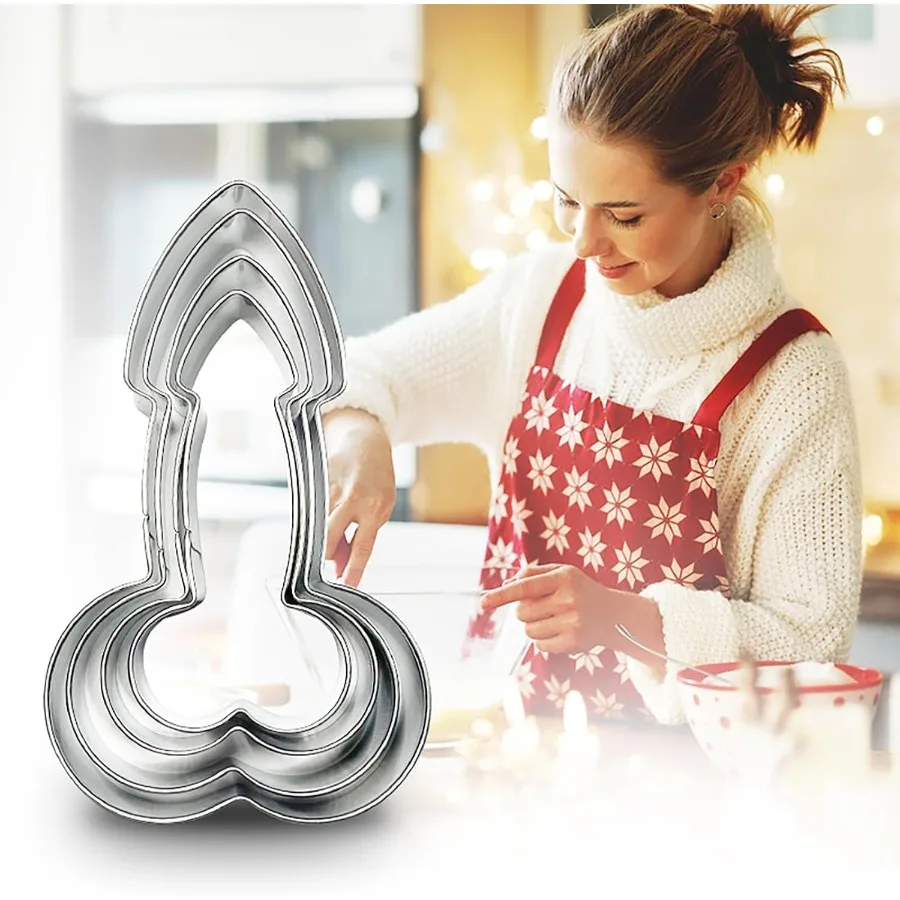 مجموعة مكونة من 4 قطع من قوالب الخبز الإبداعية Ce قوالب البسكويت المصنوعة من الفولاذ المقاوم للصدأ لوازم المطبخ Q-05