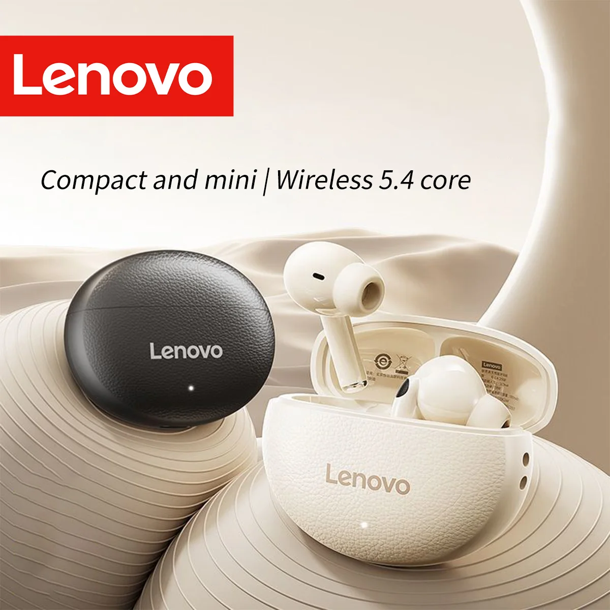 Lenovo Tws Bt5.4 Wireless Hd Call In-Ear Earbuds with Mic Ultra Long Endurance Low Latency Noise Cancelling Earphones for Running
