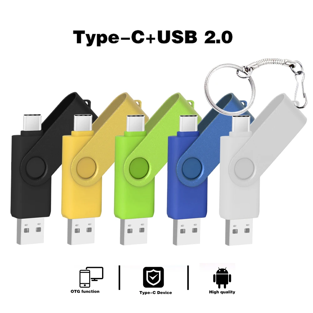 

High Speed Pendrive Waterproof Usb Flash Drive Memoria Usb Type C 128GB 64GB 8G 16GB Cle Usb Stick 32G Pen Drive Read Flash Disk