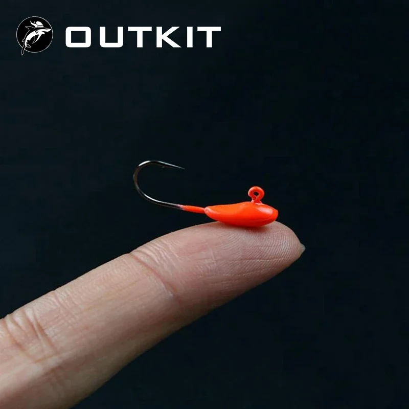 5Pcs/Lot Mini Exposed Jig Head 0.5g 0.7g 1.1g Barbed Hook Soft Lure Jigging Hook Winter Ice Fishing Hooks Fishing Tackle