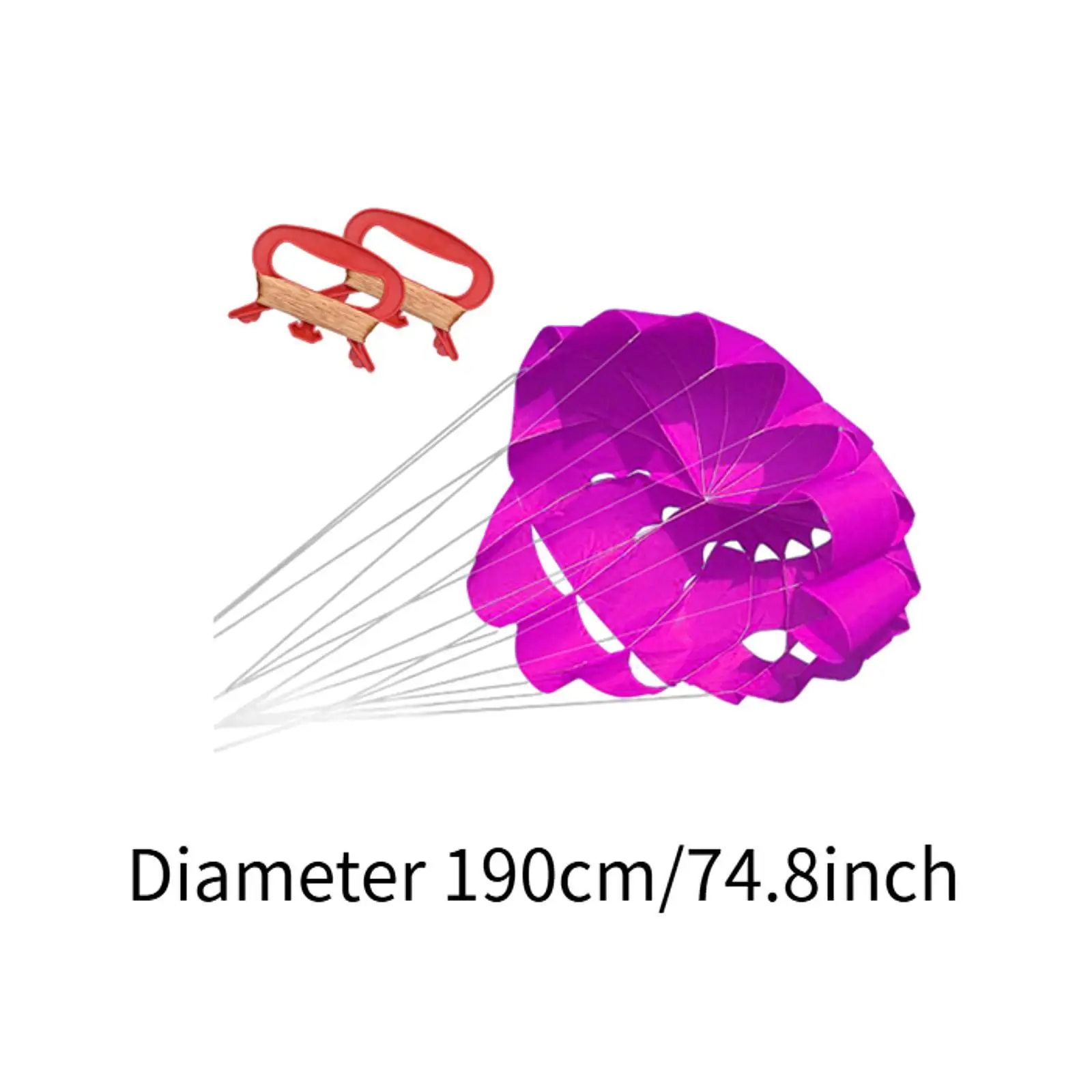 Cometa deportiva, cometa de Control de doble línea, cometa de paracaídas para principiantes en viajes de senderismo