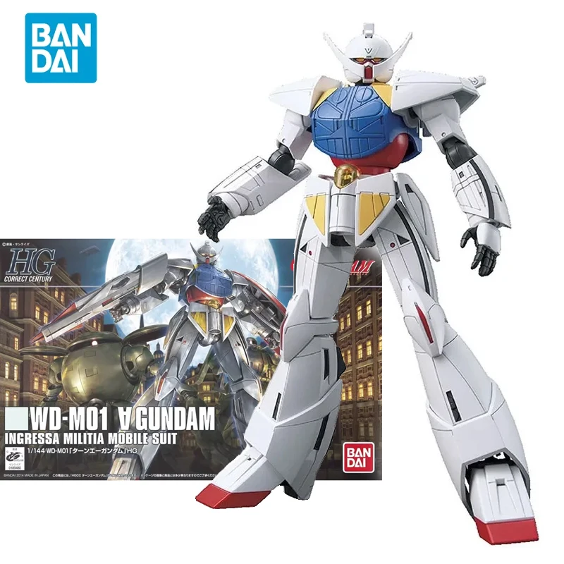 

Bandai Original Anime GUNDAM Model HG 1/144 WD-M01 Turn A GUNDAM Action Figure Assembly Model Ornaments Toys Gifts For Children