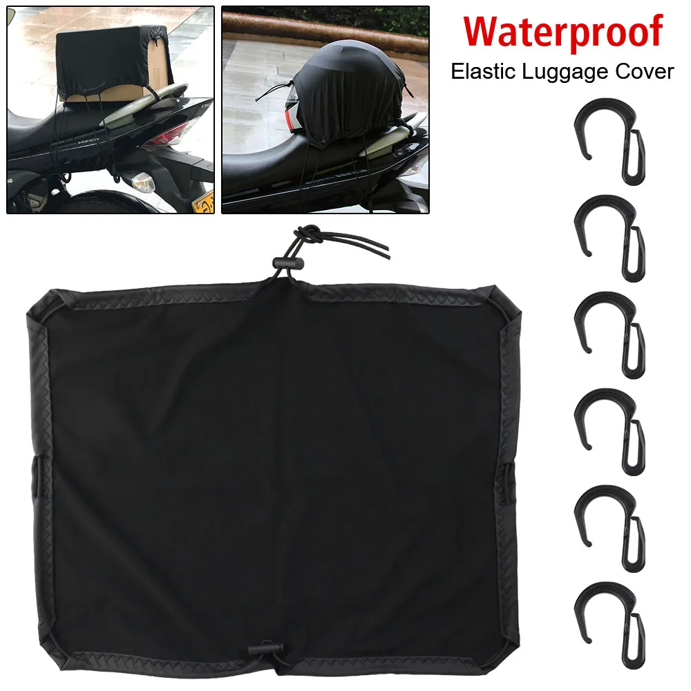 Helmet Cover Motorcycle Accessories Waterproof Elastic Mesh Pocket Protable Motorcycle Luggage Net Outdoor Riding Cargo Net