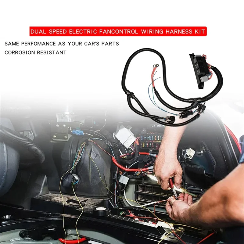 A90Q-الأسلاك الكهربائية المزدوجة للتحكم في المروحة 674-00923 67400923 لسيارة سيلفرادو سوبربان تاهو جي إم سي سييرا يوكون