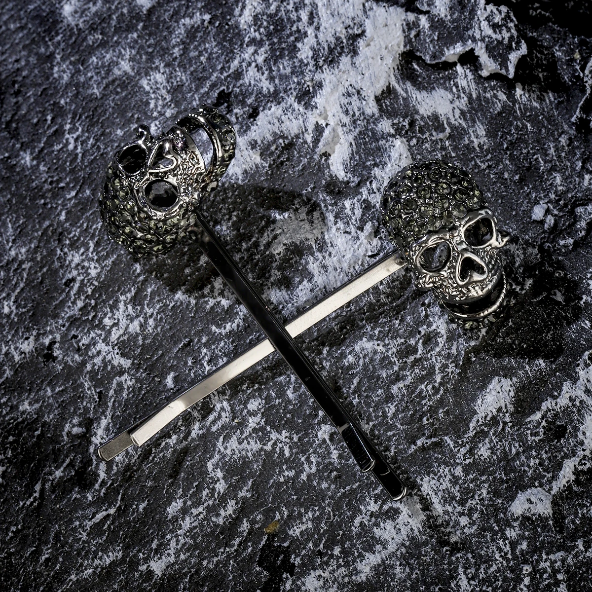 Halloween Black Collection Spinnen Fledermäuse Klassische Haarspange Tanzparty Kopfbedeckung Lustige Streichschädel Haarnadeln Haarschmuck – Detail 4
