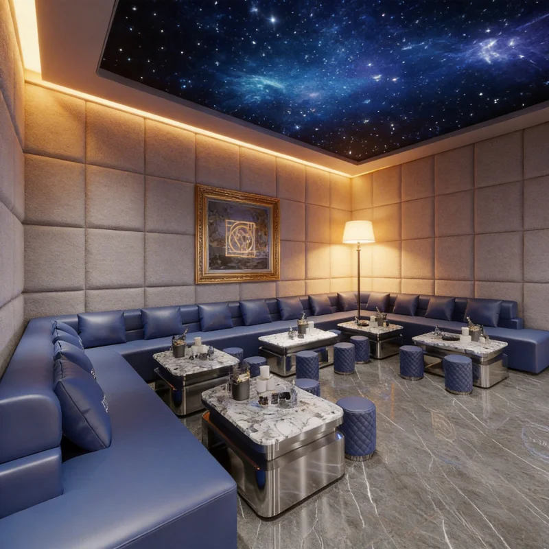 

Диван U-образной формы в стиле Light Luxury для KTV-баров, клубов, караоке, комнат для вечеринок, частных кабинок, с каменной отделкой
