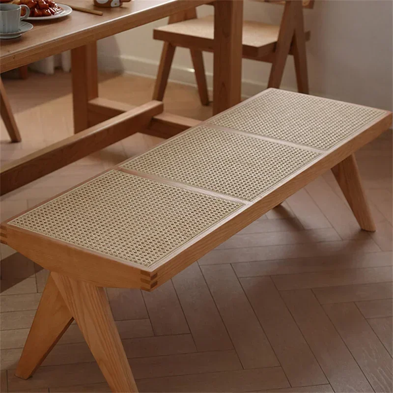 

postmodern Home furniture vintage rattan, shoe changing stools,solid wood shoe stools, corridor porch floor mats