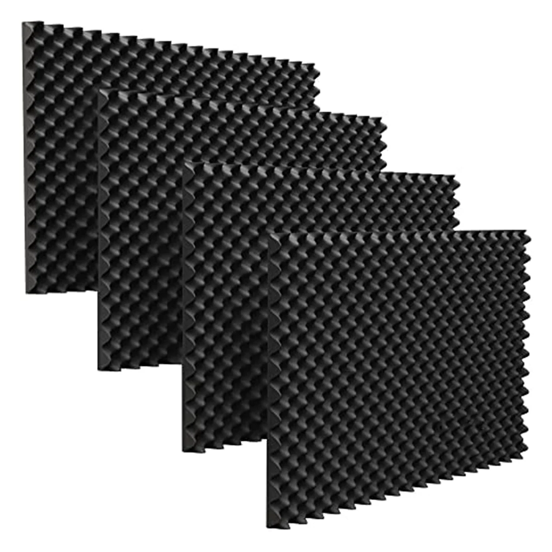 24 Pack Acoustic Foam Panels Fireproof Soundproofing Treatment Wall Panel,Noise Cancelling Foam for