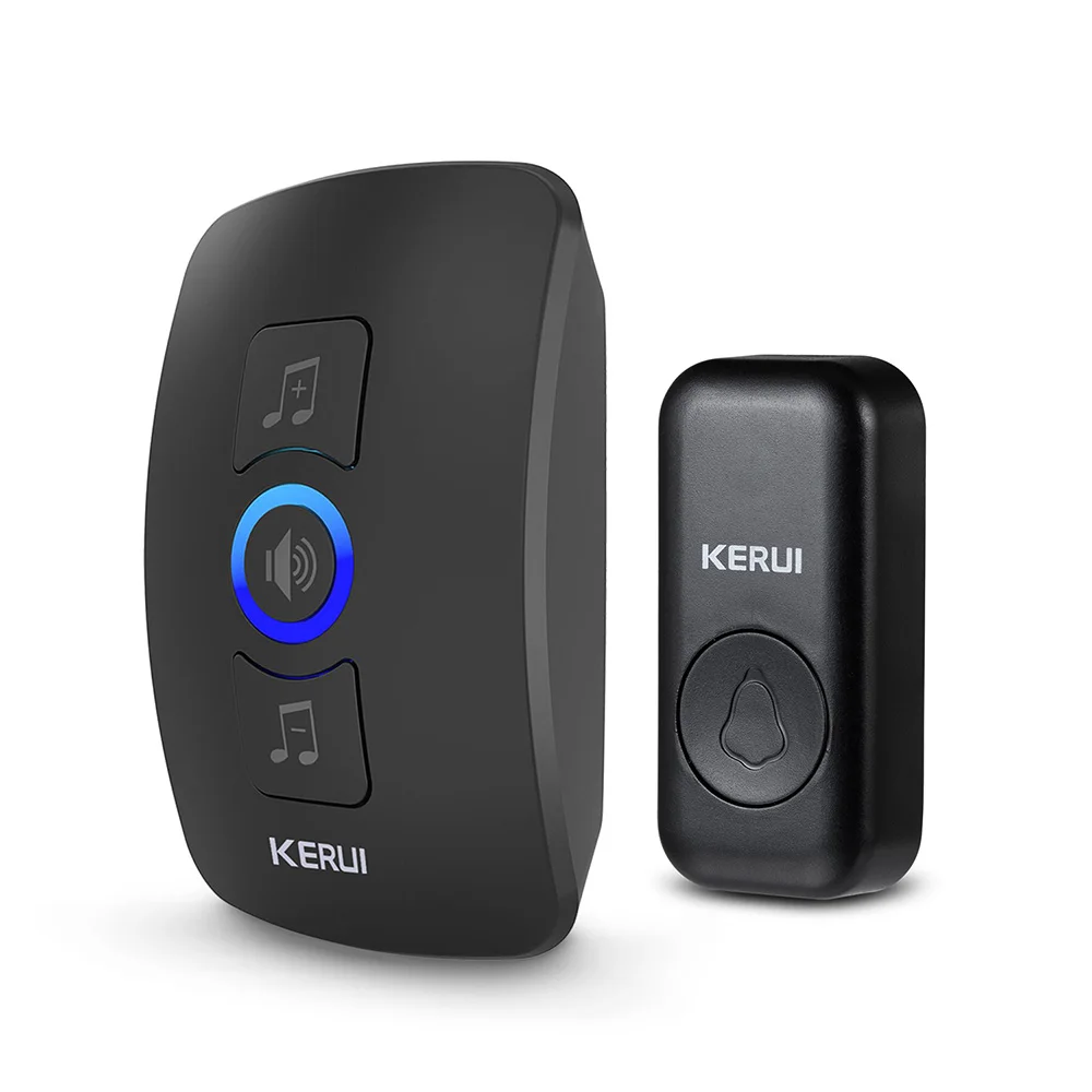 KERUI Wireless Doorbell Waterproof OutDoor Smart Home Door Bell Welcome Melodies Chimes LED Flash Security Adjustable Volume