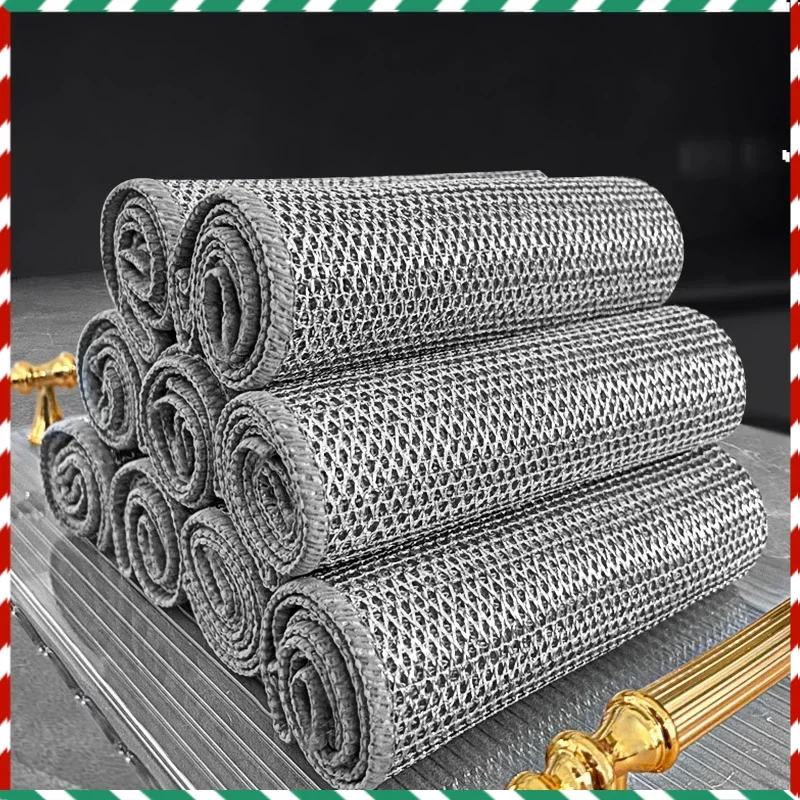 

Metal Wire Cleaning Cloth, Mesh Cloth, Non Greasy, Quick Drying, Multi-purpose Brush, Bowl, Stove, Descaling, Replacing Steel Wi